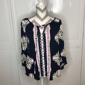 Crown & Ivy Blue Blouse